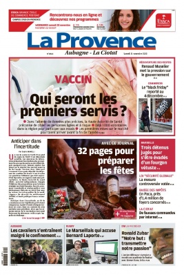 La Provence N°20201121 du 21 novembre 2020 à télécharger sur iPad