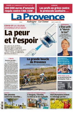 La Provence N°20201110 du 10 novembre 2020 à télécharger sur iPad