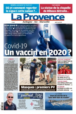 La Provence N°20200820 du 20 août 2020 à télécharger sur iPad