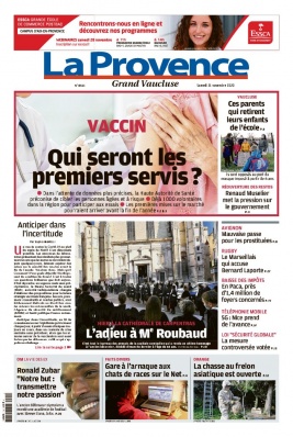 La Provence N°20201121 du 21 novembre 2020 à télécharger sur iPad