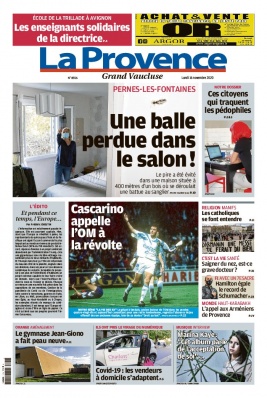 La Provence N°20201116 du 16 novembre 2020 à télécharger sur iPad
