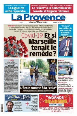 La Provence N°20200821 du 21 août 2020 à télécharger sur iPad