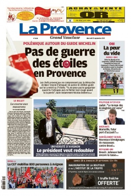 La Provence N°20190925 du 25 septembre 2019 à télécharger sur iPad