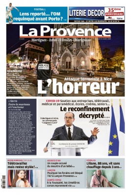 La Provence N°20201030 du 30 octobre 2020 à télécharger sur iPad