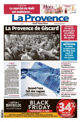 La Provence N°20201204 du 04 décembre 2020 à télécharger sur iPad