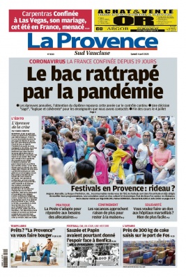 La Provence N°20200404 du 04 avril 2020 à télécharger sur iPad