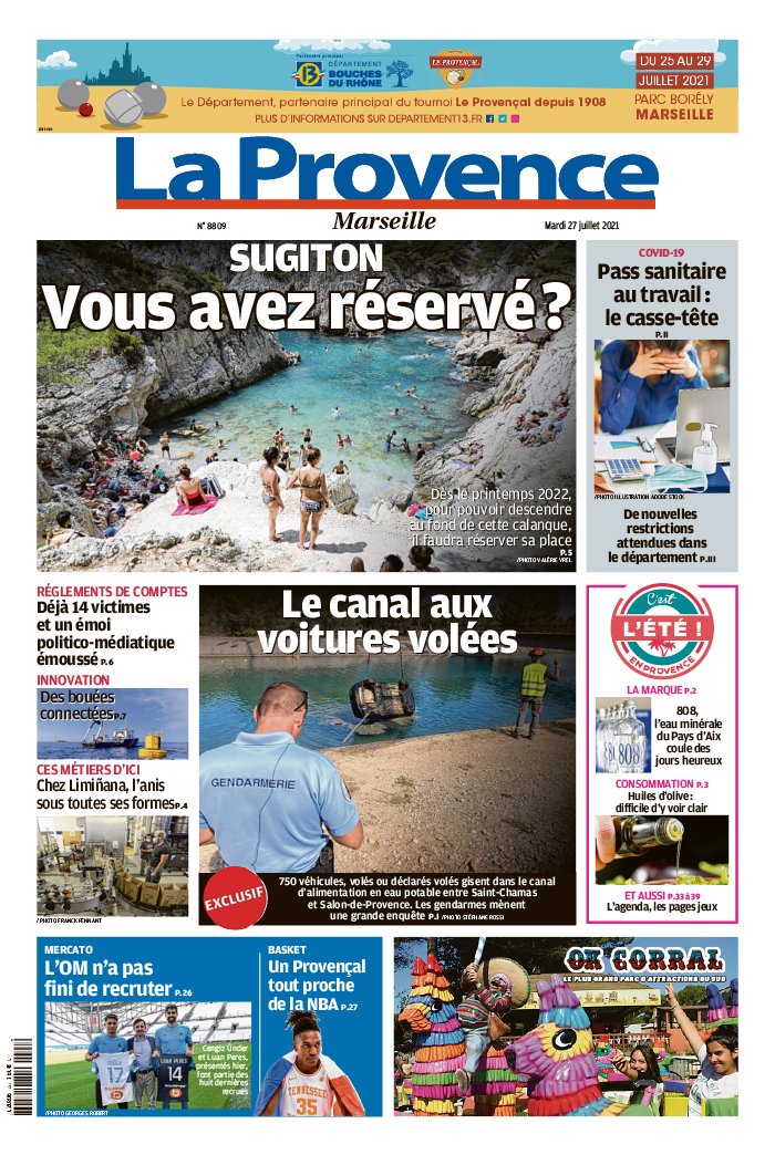 La Provence 27 juillet 2021