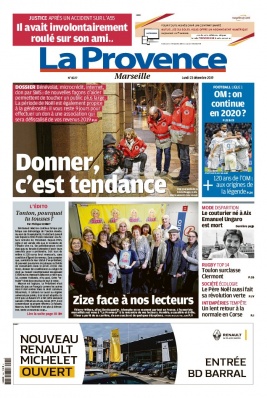 La Provence N°20191223 du 23 décembre 2019 à télécharger sur iPad