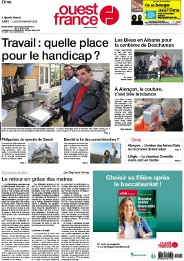 Ouest-France N°20191118 du 18 novembre 2019 à télécharger sur iPad