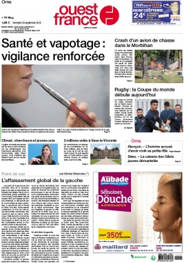 Ouest-France N°20190920 du 20 septembre 2019 à télécharger sur iPad