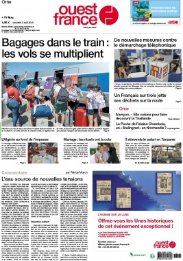 Ouest-France N°20190802 du 02 août 2019 à télécharger sur iPad