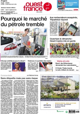 Ouest-France N°20190917 du 17 septembre 2019 à télécharger sur iPad