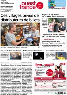 Ouest-France N°20190730 du 30 juillet 2019 à télécharger sur iPad