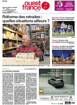 Ouest-France N°20221203 du 03 décembre 2022 à télécharger sur iPad