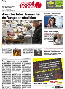 Ouest-France N°20191221 du 21 décembre 2019 à télécharger sur iPad