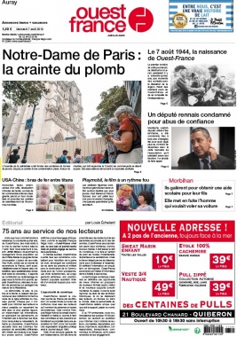 Ouest-France N°20190807 du 07 août 2019 à télécharger sur iPad