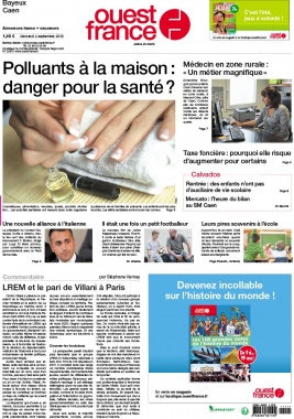 Ouest-France N°20190904 du 04 septembre 2019 à télécharger sur iPad