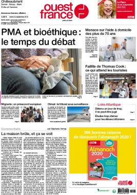 Ouest-France N°20190924 du 24 septembre 2019 à télécharger sur iPad