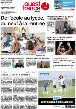 Ouest-France N°20190828 du 28 août 2019 à télécharger sur iPad