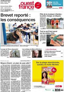Ouest-France N°20190625 du 25 juin 2019 à télécharger sur iPad