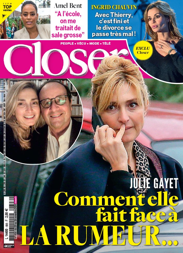 Closer 20 novembre 2020 Abonnement à Closer Pas Cher avec le BOUQUET À LA CARTE ePresse.fr