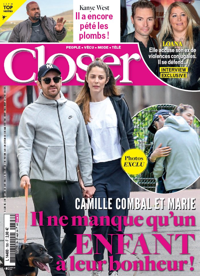 Closer 25 septembre 2020 Abonnement à Closer Pas Cher avec le BOUQUET À LA CARTE ePresse.fr
