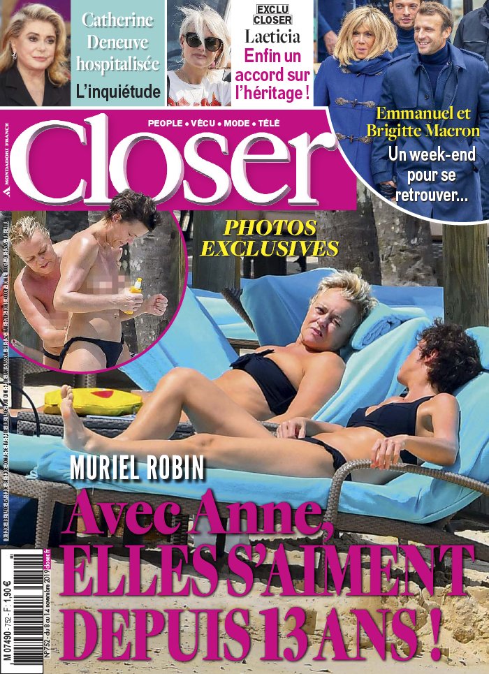 Closer 08 novembre 2019 Closer N°752 du 08 novembre 2019 à télécharger sur iPad