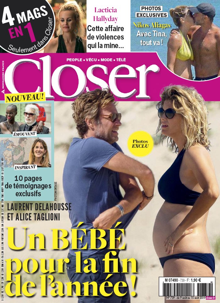 Closer 09 août 2019 Closer N°739 du 09 août 2019 à télécharger sur iPad