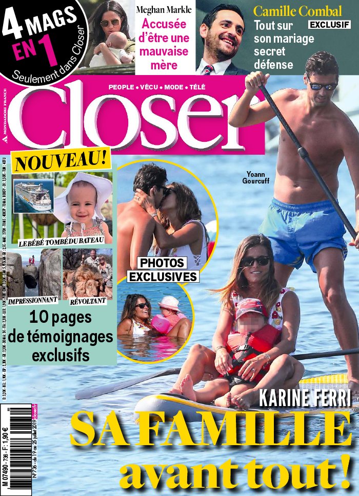 Closer 18 juillet 2019 Closer N°736 du 18 juillet 2019 à télécharger sur iPad