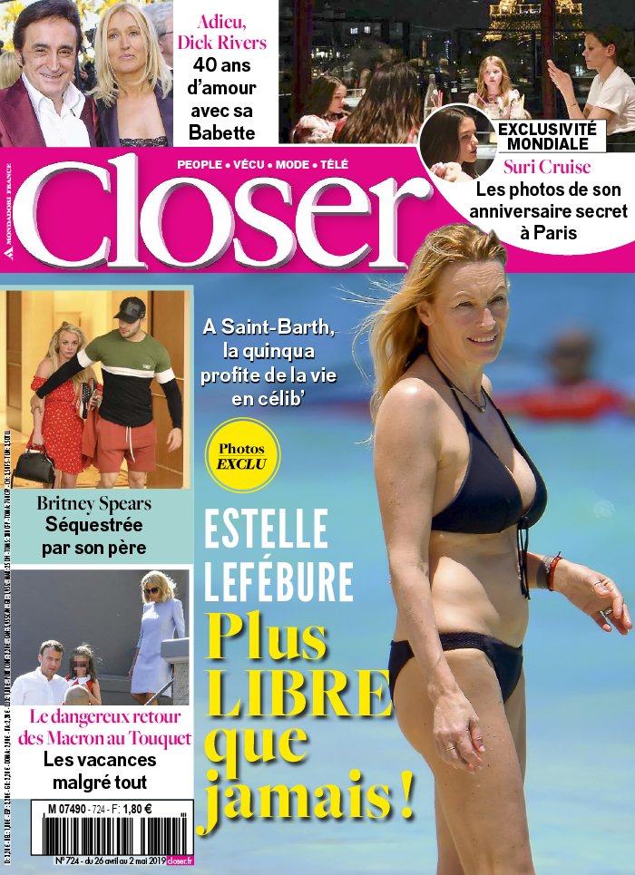 Closer 26 avril 2019 Closer N°724 du 26 avril 2019 à télécharger sur iPad