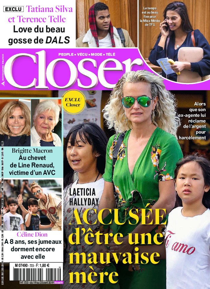 Closer 19 avril 2019 Closer N°723 du 19 avril 2019 à télécharger sur iPad
