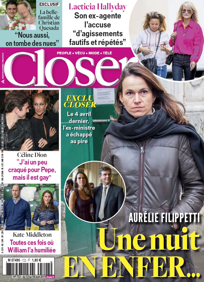 Closer 12 avril 2019 Closer N°722 du 12 avril 2019 à télécharger sur iPad