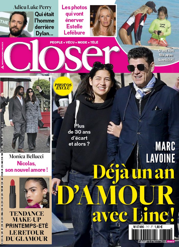 Closer 08 mars 2019 Closer N°717 du 08 mars 2019 à télécharger sur iPad