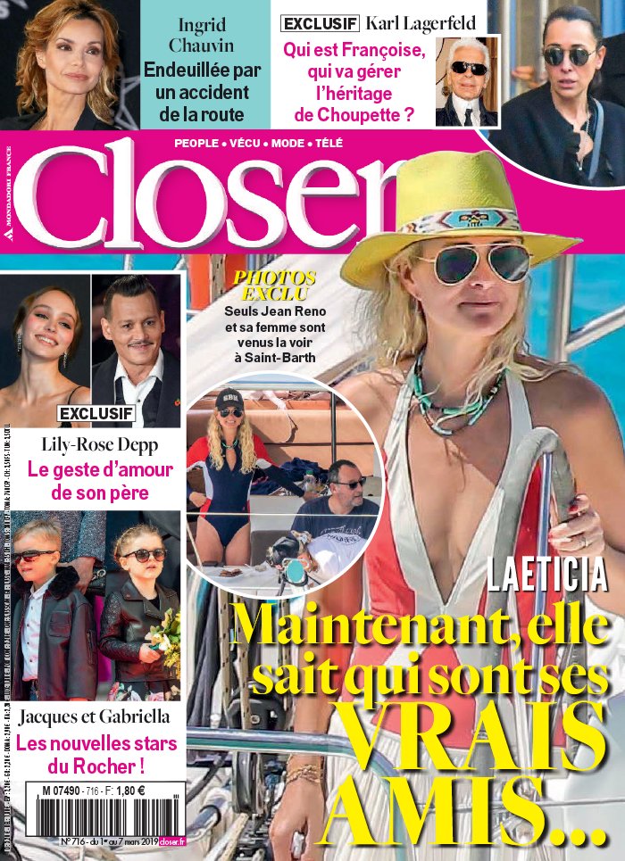 Closer N°716 du 01 mars 2019 à télécharger sur iPad