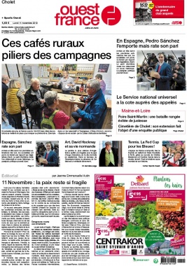 Ouest-France N°20191111 du 11 novembre 2019 à télécharger sur iPad