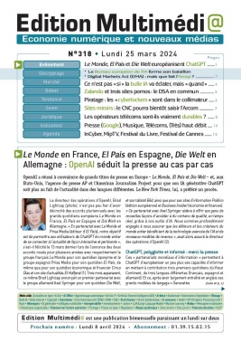 Lisez Edition Multimédi@ du 25 mars 2024 sur ePresse.fr