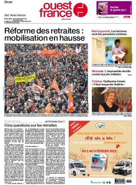 Lisez Ouest-France - Dinan du 01 février 2023 sur ePresse.fr