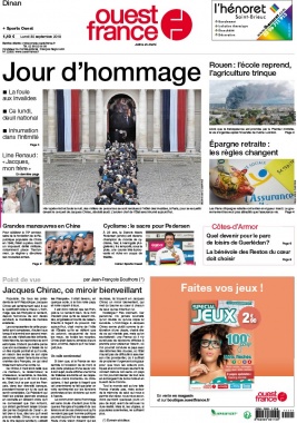 Ouest-France N°20190930 du 30 septembre 2019 à télécharger sur iPad