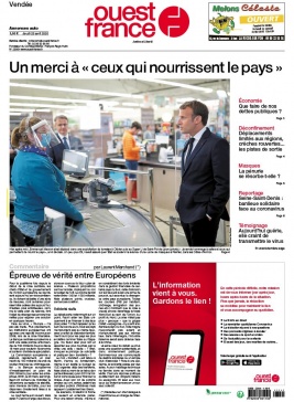 Ouest-France N°20200423 du 23 avril 2020 à télécharger sur iPad