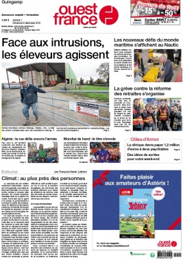 Ouest-France N°20191207 du 07 décembre 2019 à télécharger sur iPad