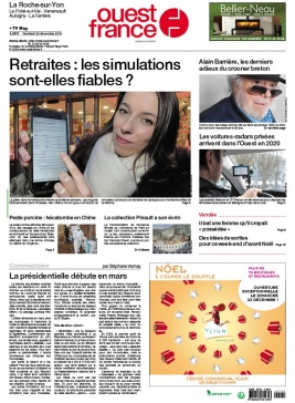 Ouest-France N°20191220 du 20 décembre 2019 à télécharger sur iPad