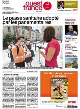 Ouest-France N°20210726 du 26 juillet 2021 à télécharger sur iPad