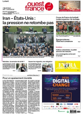 Ouest-France N°20200106 du 06 janvier 2020 à télécharger sur iPad