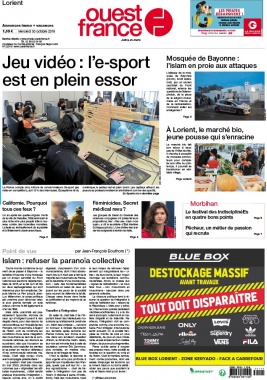 Ouest-France N°20191030 du 30 octobre 2019 à télécharger sur iPad