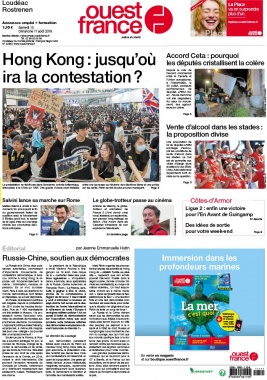 Ouest-France N°20190810 du 10 août 2019 à télécharger sur iPad