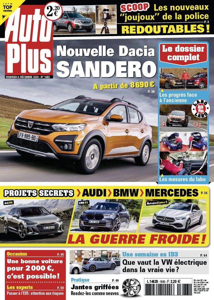 Auto Plus 04 décembre 2020 Auto Plus N°1683 du 04 décembre 2020 à télécharger sur iPad