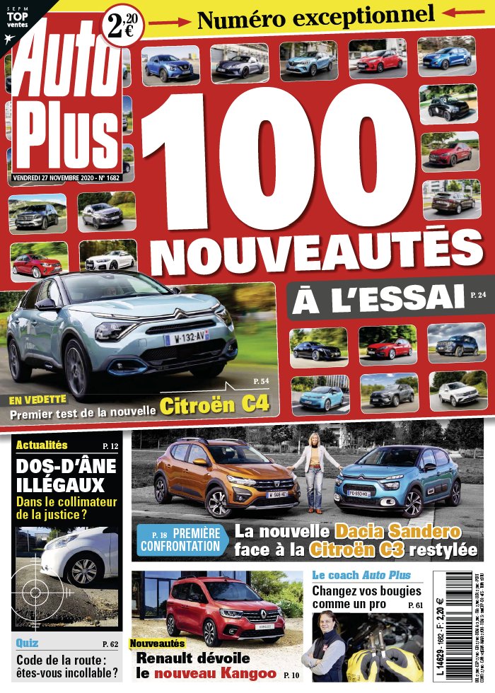 Auto Plus 27 novembre 2020 Auto Plus N°1682 du 27 novembre 2020 à télécharger sur iPad