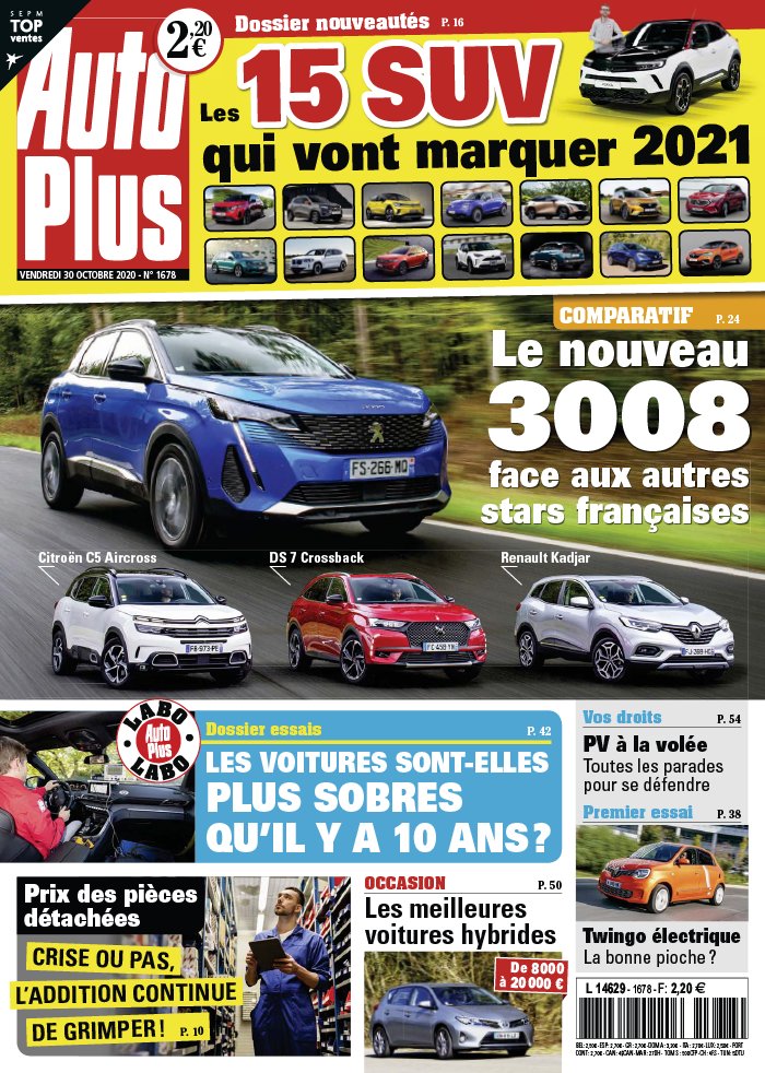 Auto Plus 30 octobre 2020 Auto Plus N°1678 du 30 octobre 2020 à télécharger sur iPad