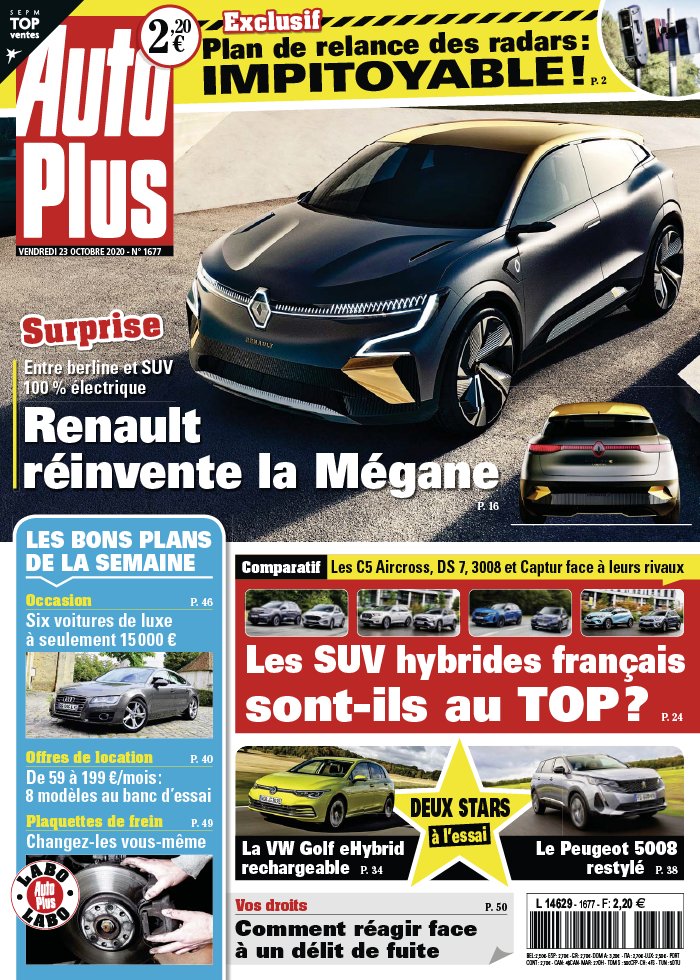 Auto Plus 23 octobre 2020 Auto Plus N°1677 du 23 octobre 2020 à télécharger sur iPad