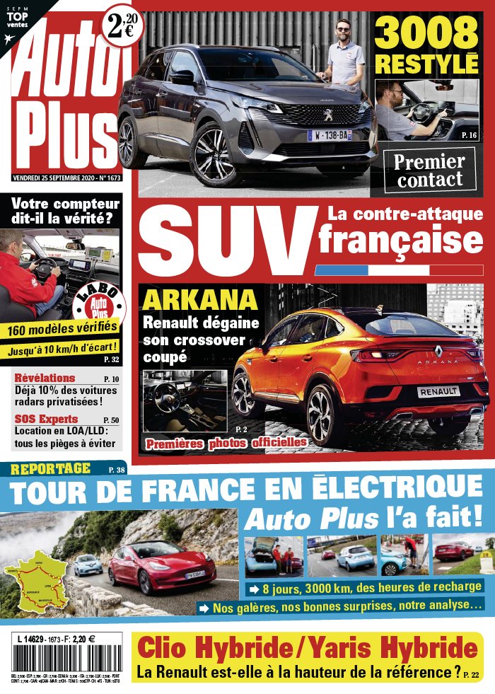 Auto Plus 25 septembre 2020 Auto Plus N°1673 du 25 septembre 2020 à télécharger sur iPad